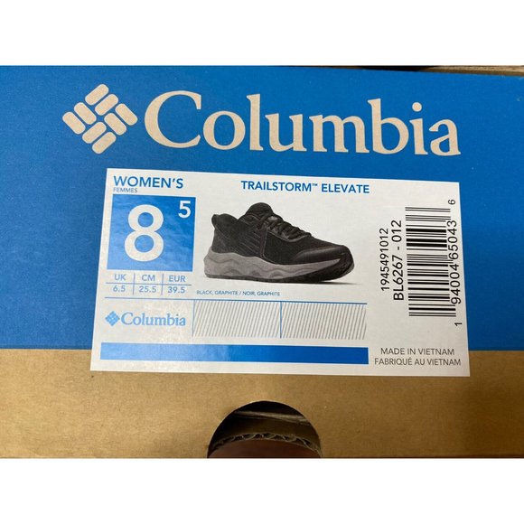 NEW Columbia Trailstorm Elevate Women’s 8.5 Black Graphite - Picture 4 of 4